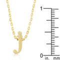Initial J Gold Pendant - Bae Apparel