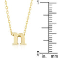 Initial N Gold Pendant - Bae Apparel