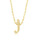 Initial J Gold Pendant - Bae Apparel