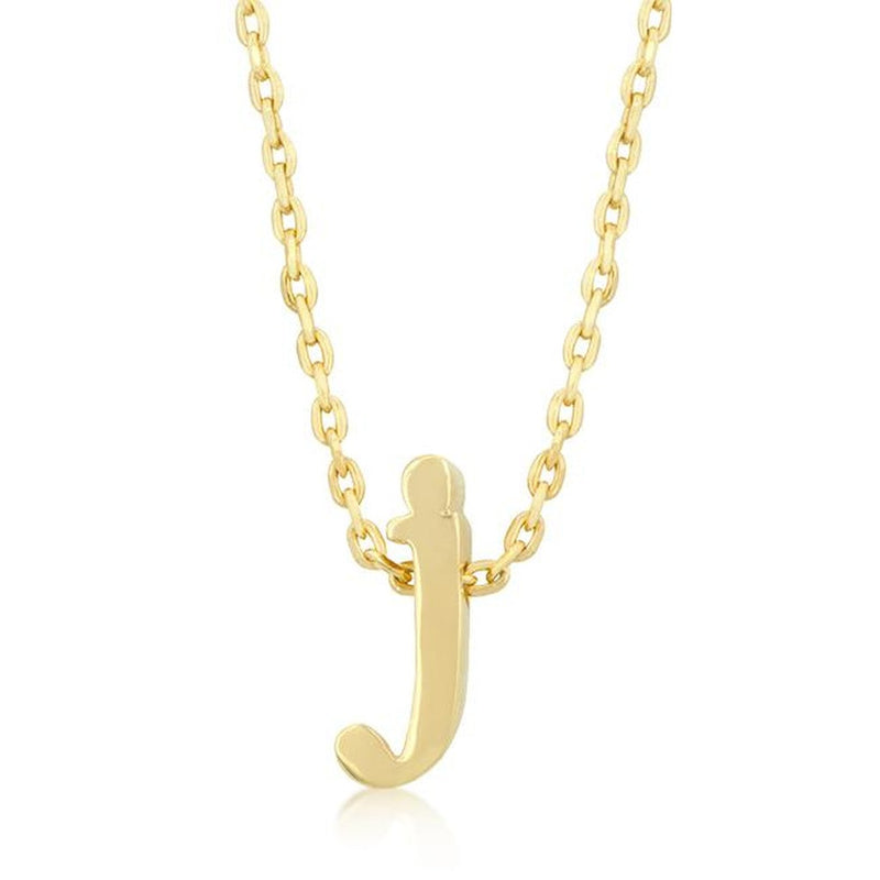Initial J Gold Pendant - Bae Apparel
