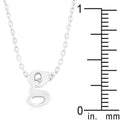 Initial G Silver Pendant - Bae Apparel