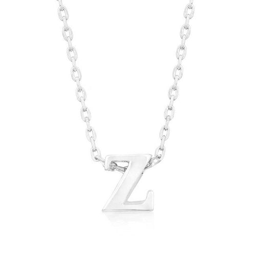 Initial Z Silver Pendant - Bae Apparel