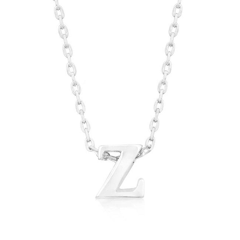 Initial Z Silver Pendant - Bae Apparel