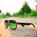 Fighter Ebony Wood Sunglasses - Bae Apparel