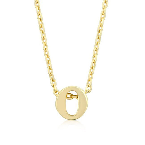 Initial O Gold Pendant - Bae Apparel