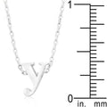 Initial Y Silver Pendant - Bae Apparel