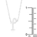 Initial F Silver Pendant - Bae Apparel