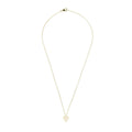 Heart and white topaz necklace - Bae Apparel