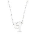 Initial Q Silver Pendant - Bae Apparel