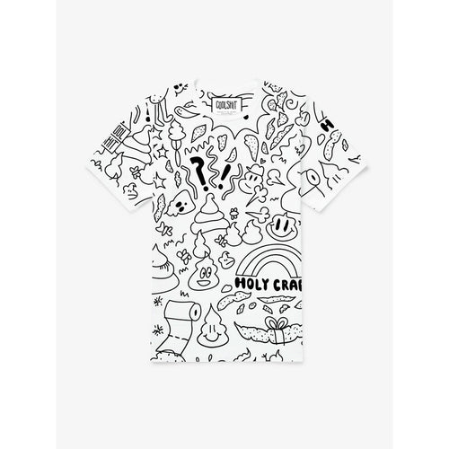 Doodle Tee (White) - Bae Apparel