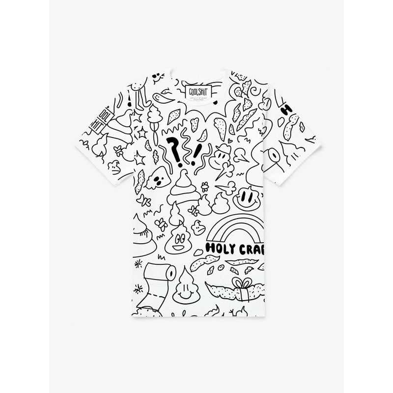 Doodle Tee (White) - Bae Apparel