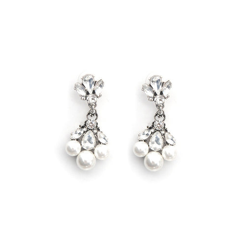 Triple pearl drop earrings - Bae Apparel