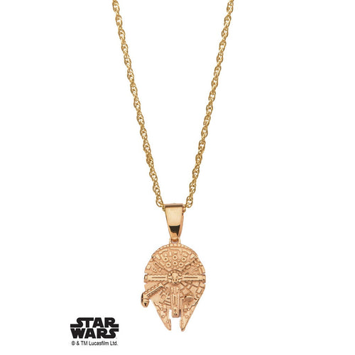 Star Wars Millenium Falcon Necklace - Gold - Bae Apparel