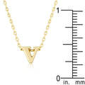 Initial V Gold Pendant - Bae Apparel