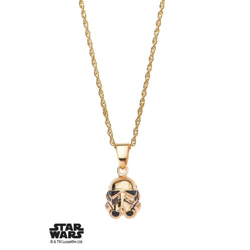 Star Wars Stormtrooper Necklace - Gold - Bae Apparel
