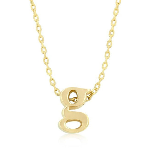 Initial G Gold Pendant - Bae Apparel