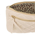 Beige Quilted Wristlet - Bae Apparel