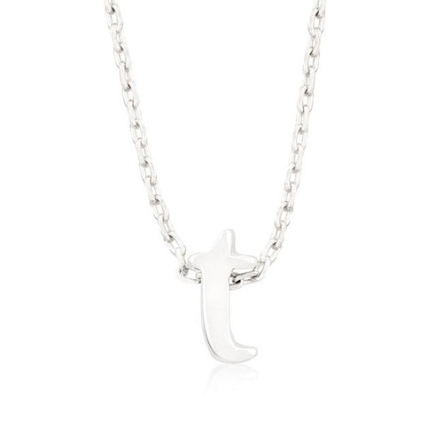Initial T Silver Pendant - Bae Apparel