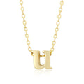 Initial U Gold Pendant - Bae Apparel