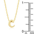 Initial C Gold Pendant - Bae Apparel
