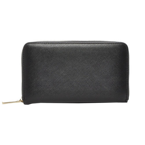 Mechaly Women's Katie Black Vegan Leather Wallet - Bae Apparel