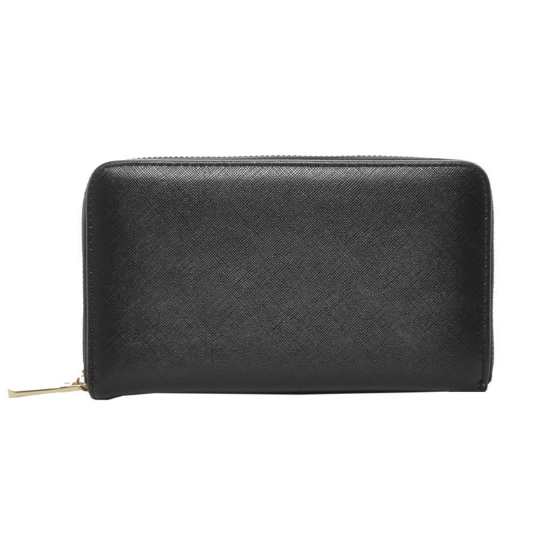 Mechaly Women's Katie Black Vegan Leather Wallet - Bae Apparel