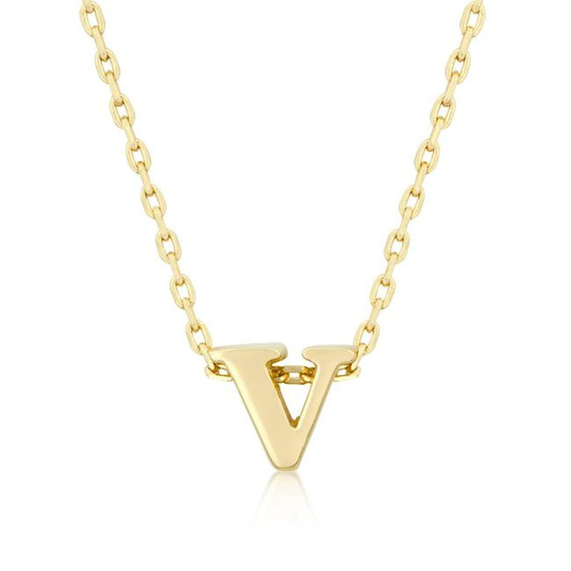 Initial V Gold Pendant - Bae Apparel