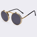 AOFLY Black On Black Retro Flip Sunglasses - Bae Apparel