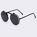 AOFLY Black On Black Retro Flip Sunglasses - Bae Apparel