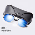 AOFLY Black Frame Men's Clubmaster Sunglasses - Bae Apparel