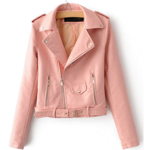 Leather Motorcycle Women's Jacket - Bae Apparel