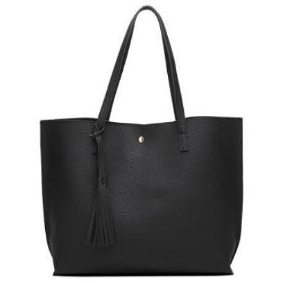 Women's Tassel Pendant Tote Bag - Bae Apparel