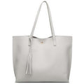 Women's Tassel Pendant Tote Bag - Bae Apparel
