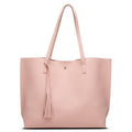 Women's Tassel Pendant Tote Bag - Bae Apparel