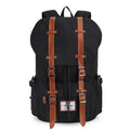 "The Outdoor" Leather Canvas Backpack - Bae Apparel