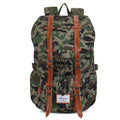"The Outdoor" Leather Canvas Backpack - Bae Apparel
