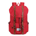 "The Outdoor" Leather Canvas Backpack - Bae Apparel