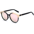 Rose Gold Crossbar Woomen's Sunglasses - Bae Apparel