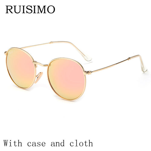 RUISIMO Vintage Round Women's Sunglasses - Bae Apparel