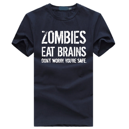 "Zombies Eat Brains" Men's Shirt - Bae Apparel