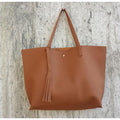 Women's Tassel Pendant Tote Bag - Bae Apparel