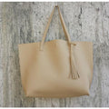Women's Tassel Pendant Tote Bag - Bae Apparel