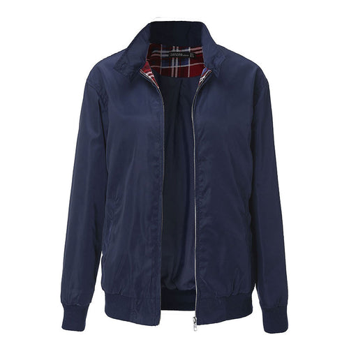 Tartan Lined Womens Bomber Women's Jacket - Bae Apparel