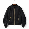 Military Baseball Bomber Women's Jacket - Bae Apparel