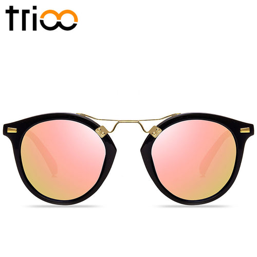 TRIOO Oval Frame Women's Sunglasses - Bae Apparel