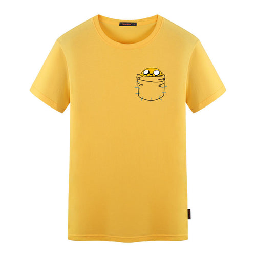 "Adventure Time Jake In Pocket" Men's Shirt - Bae Apparel