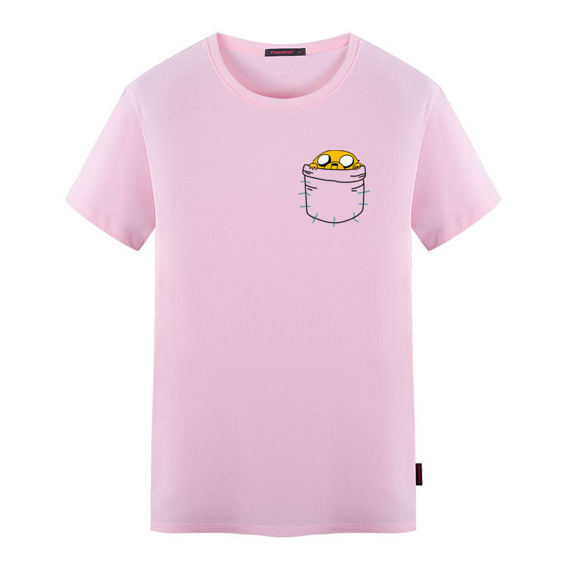 "Adventure Time Jake In Pocket" Men's Shirt - Bae Apparel