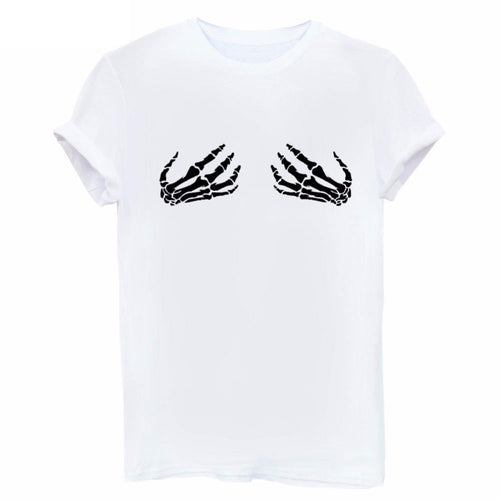 "Skeleton Hands" Women's Shirt - Bae Apparel