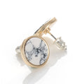 Gold Marble Stud Earrings - Bae Apparel