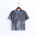 "The Spring Velvet" Women's Crop Top - Bae Apparel